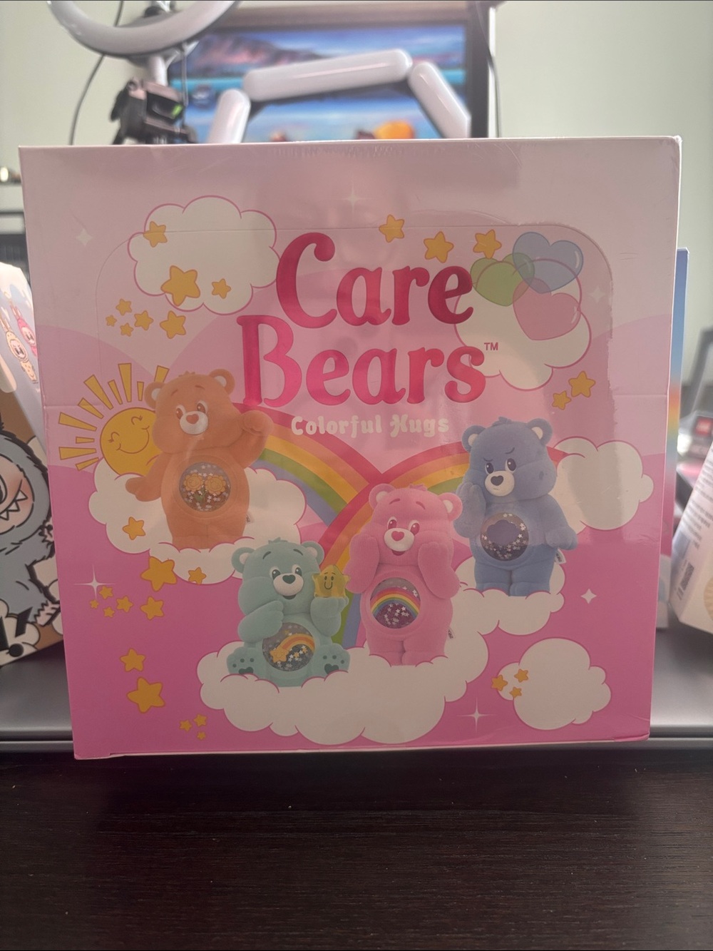 Sealed box - Care Bears Colorful Hugs Boxed Plush Set - Pink, Orange, Blue, Gree